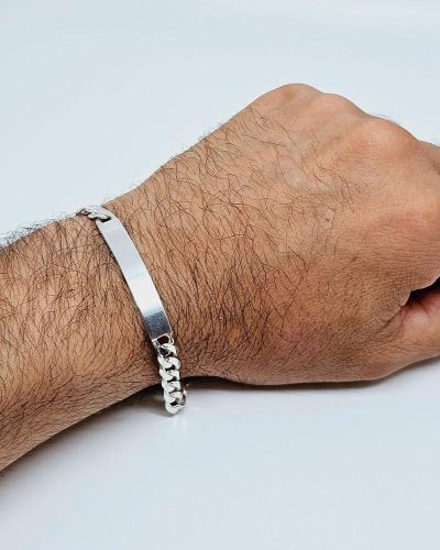 Bracciale uomo argento