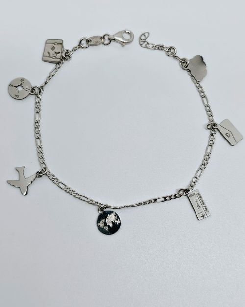 Bracciale donna argento 925% viaggio