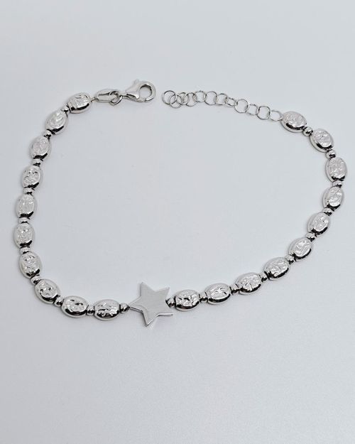 Bracciale donna argento 925% con stella