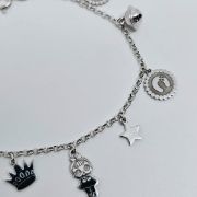 Bracciale donna argento 925% con charms