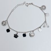 Bracciale donna argento 925% con charms