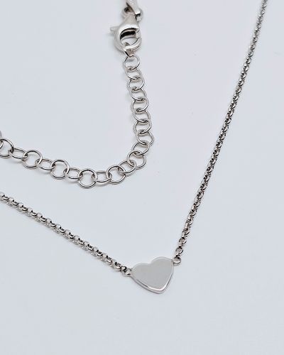 Collana donna argento 925% con cuore