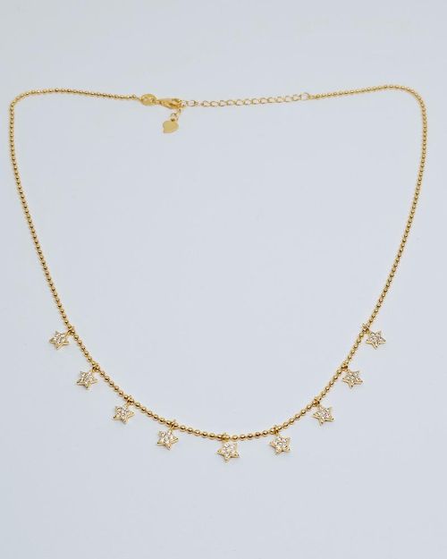 Collana donna argento 925% con stelline