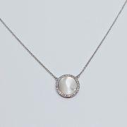 Collana donna argento 925% con madreperla