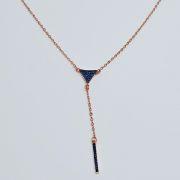 Collana donna argento 925% con centrale pendente