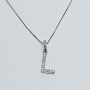 Collana in argento 925% con iniziale “L”