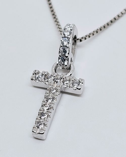 Collana in argento 925% con iniziale “T”