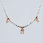 Collana donna argento 925% con charms