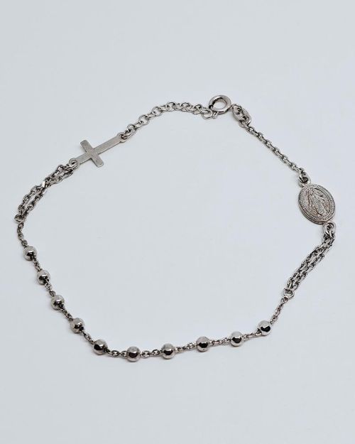 Bracciale rosario argento 925%