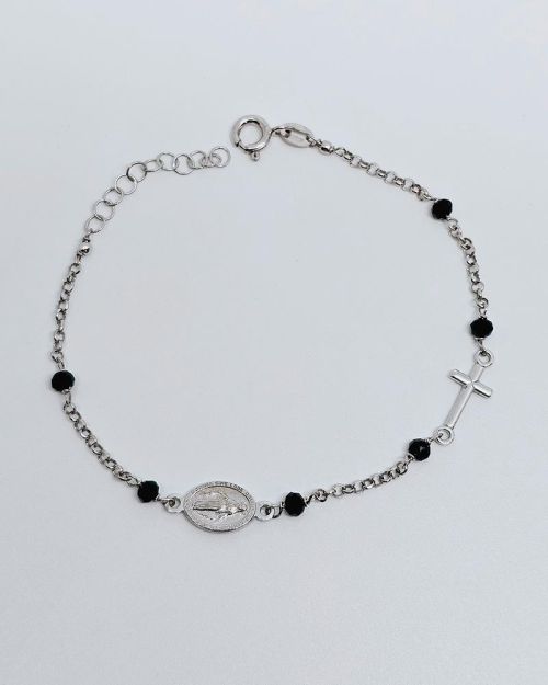 Bracciale rosario argento 925%