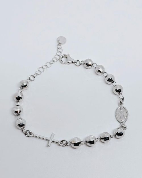 Bracciale rosario argento 925%