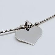 Collana donna semirigida argento 925% con cuore