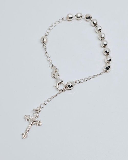 Bracciale rosario argento 925%