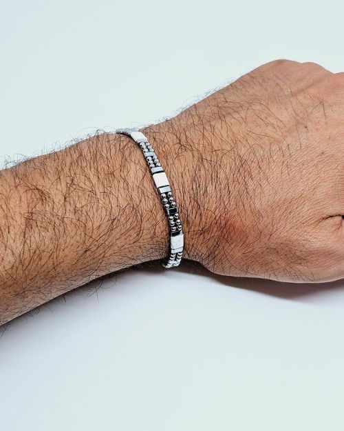 Bracciale uomo acciaio