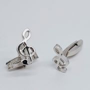 Gemelli in argento 925% chiave di violino