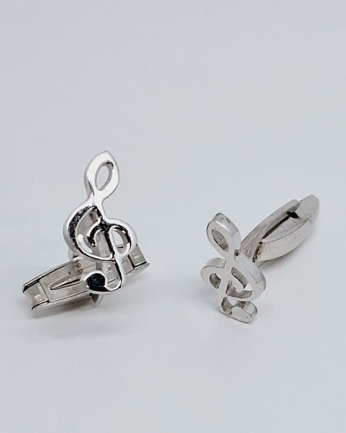 Gemelli in argento 925% chiave di violino