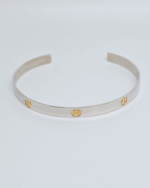 Bracciale a lastra argento 925%