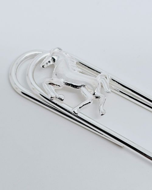 Fermasoldi in argento 925% con cavallo