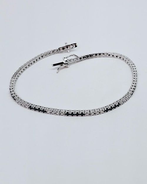 Bracciale tennis in argento 925%