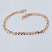 Bracciale tennis 18cm in argento 925% zirconi 2,9mm